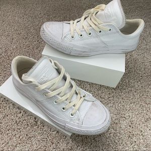 White Leather Converse